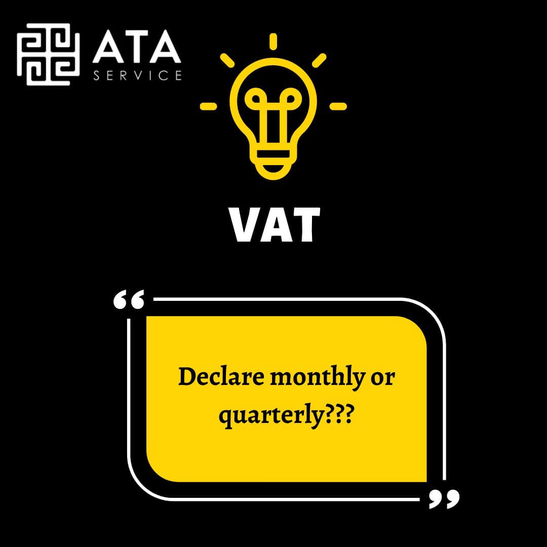 DECLARE MONTHLY OR QUARTERLY?